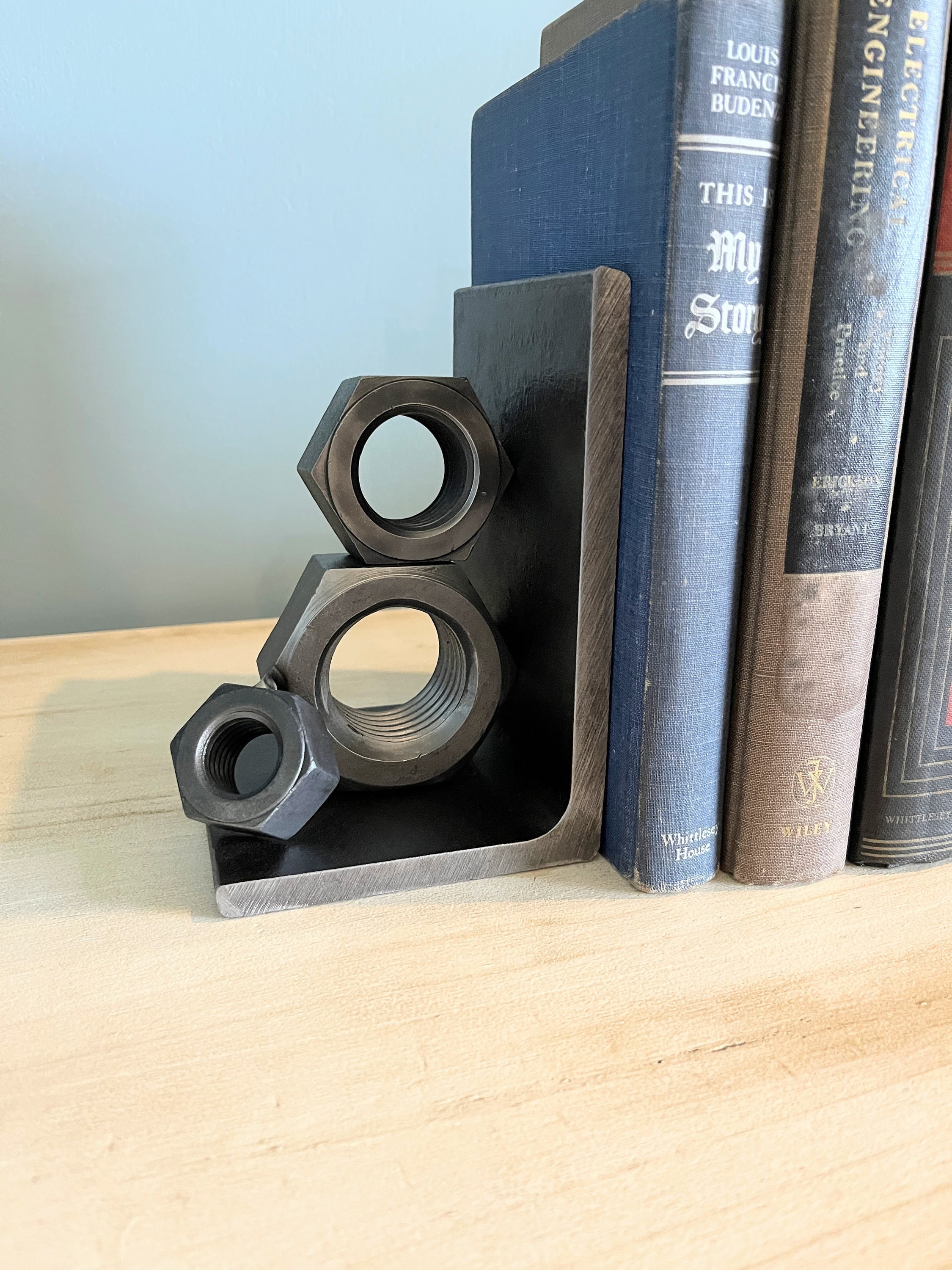 Industrial Bookends - Giant Nuts - Etsy