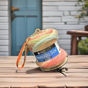 Portable Yarn Caddy, Yarn Minder, Wristlet Yarn Holder, Travel Friendly Knitting, Gift For Knitters, Crochet Gift, Knitting Gift, Wristlet