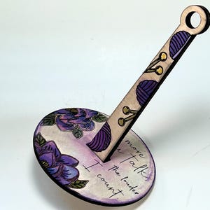 Organizador de hilo portátil, accesorio para tejer y hacer crochet, organizador de hilo original, regalo para amantes de las manualidades, organizador de hilo portátil