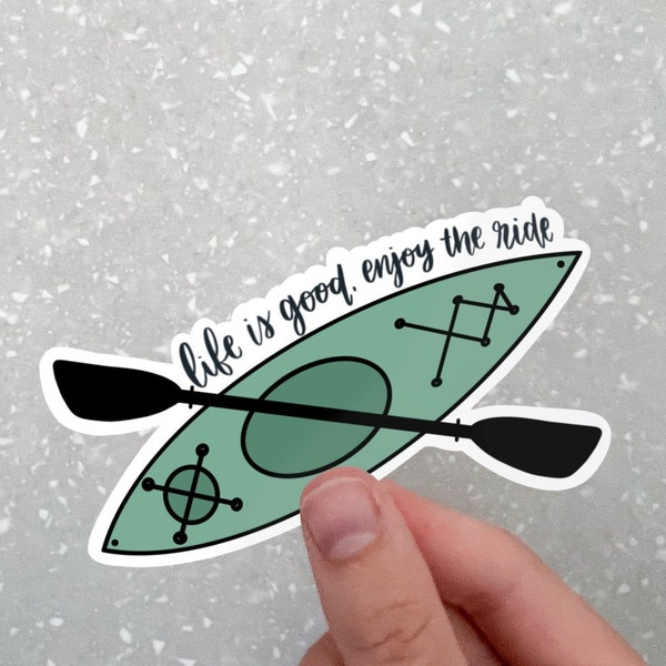 Kayak Name Sticker Etsy