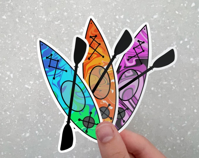 Kayak Sticker WATERPROOF Etsy