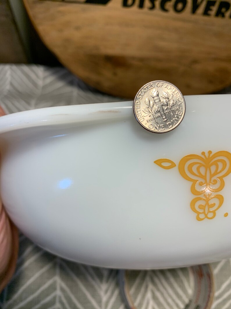 Pyrex Butterfly Gold 024 Round Casserole Dish Rare | Etsy