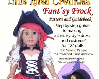 Fant'sy Frock PDF Pattern for 18" Dolls