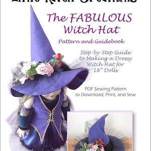 The Fabulous Witch Hat PDF Pattern for 18&quot; Dolls