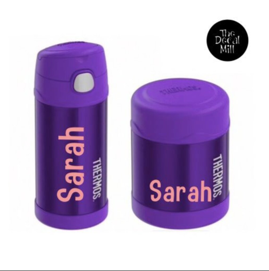 Thermos Funtainer Personalized Name Label Waterproof Vinyl Etsy