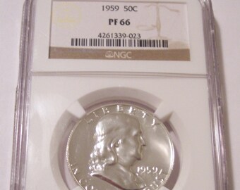 1959 Franklin Half Dollar Proof PF66 NGC