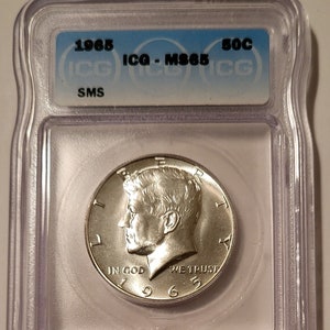 1965 Kennedy Half Dollar SMS MS65 ICG