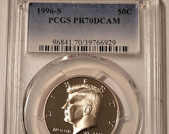 1996 S Clad Kennedy Half Dollar Proof PR70 DCAM PCGS