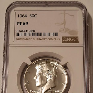 1964 Kennedy Silver Half Dollar Proof PF69 NGC