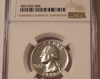 1955 Washington Quarter Proof PF67 NGC