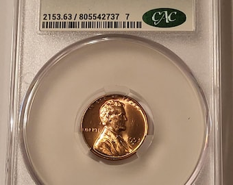 1953 D Lincoln Wheat Cent MS63 RED CACG