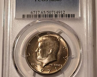 1971 D Kennedy Half Dollar MS65 PCGS Toning