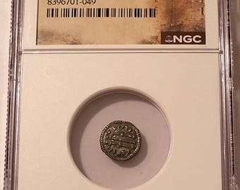 Hungary - Middle Ages - Coloman (1095-1116) Silver Denar Golgotha MS61 NGC