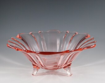 Vintage  Pink Tiffin Depression Glass Breakfast Bowl #8133 