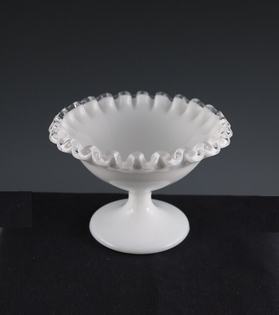 Vintage Fenton Handmade Silver Crest 7229 Nut Dish - Etsy