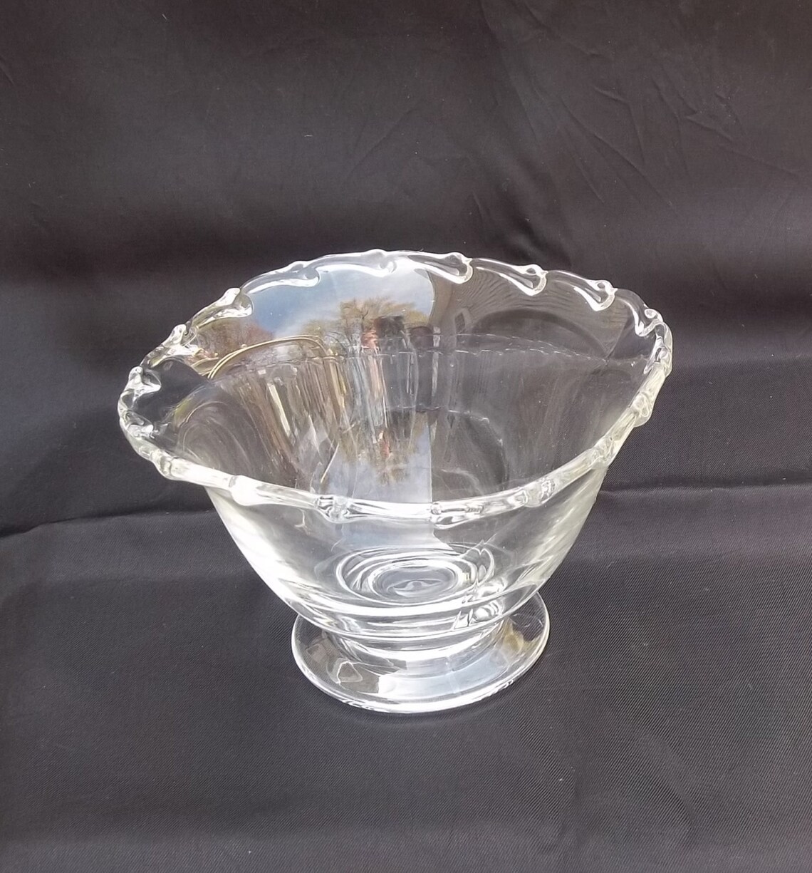 Fostoria Century Pattern Crystal Mayo Set Square Bowl and Etsy