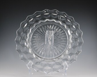 Vintage Set Of Six Fostoria Handmade Crystal No. 2056 American Pattern 9" Plate