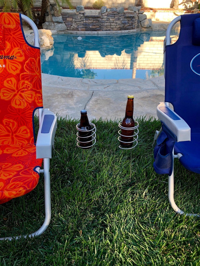 Outdoor drink holder Beer Gift Beer Bottle holder 2 pc set Etsy