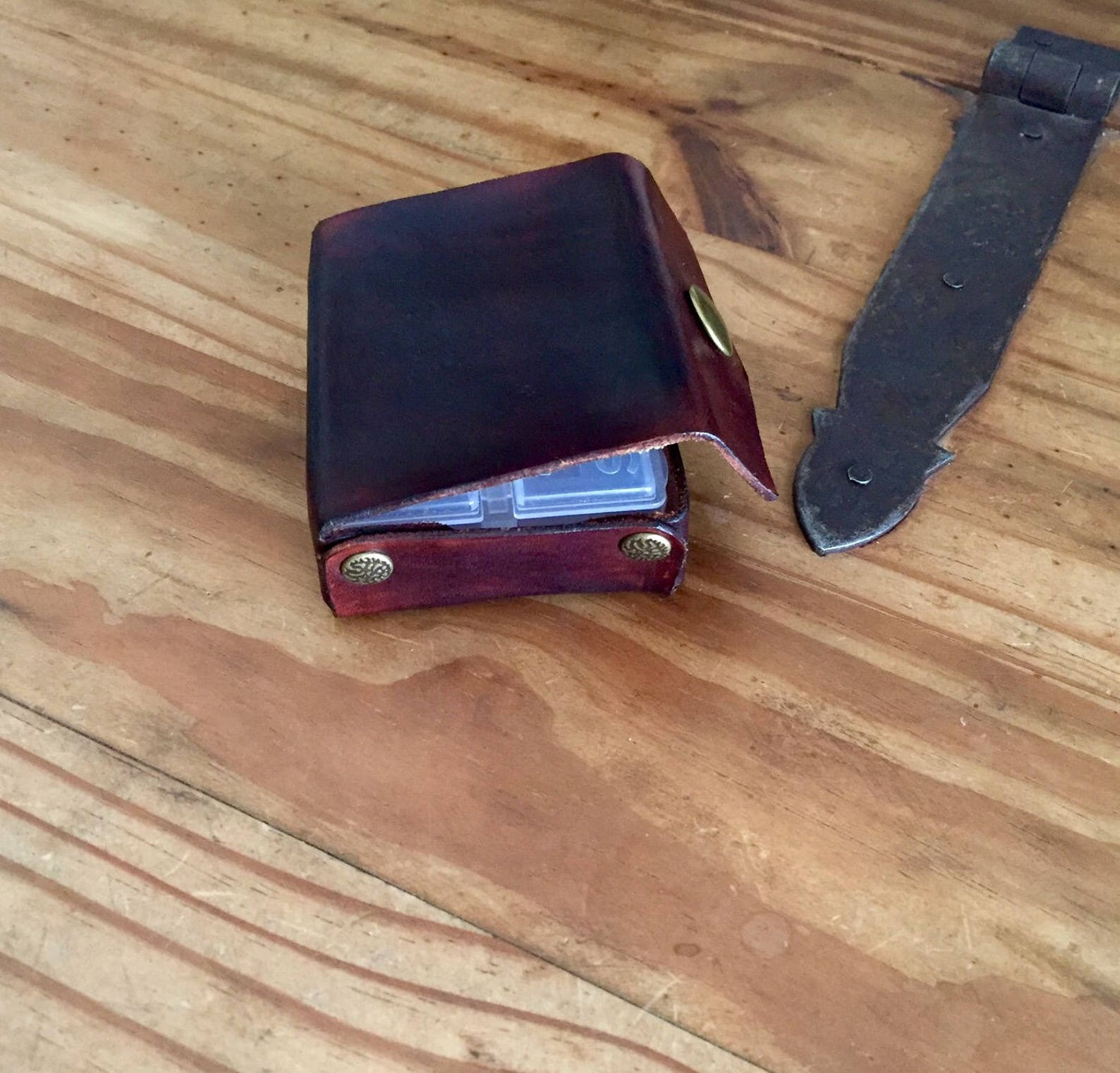 Pill Organizer Pill Box 7 Day Leather Pill Organizer Rich Etsy