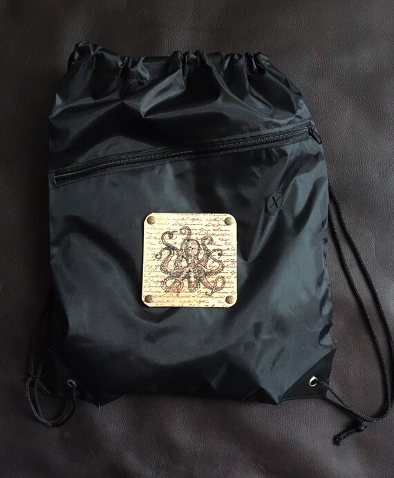 Backpack Steampunk Octopus Drawstring Backpack Nylon Gym Etsy