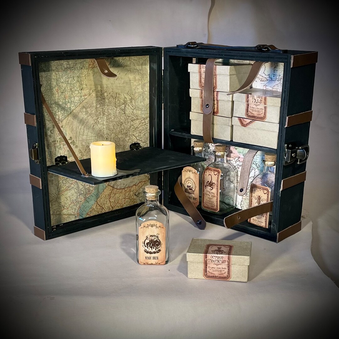 Potion Master Trunk Mini Potion Trunk Wizard Trunk Potions Etsy