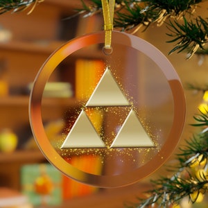 Zelda Triforce Christmas Ornament: Gamer Holiday Decor
