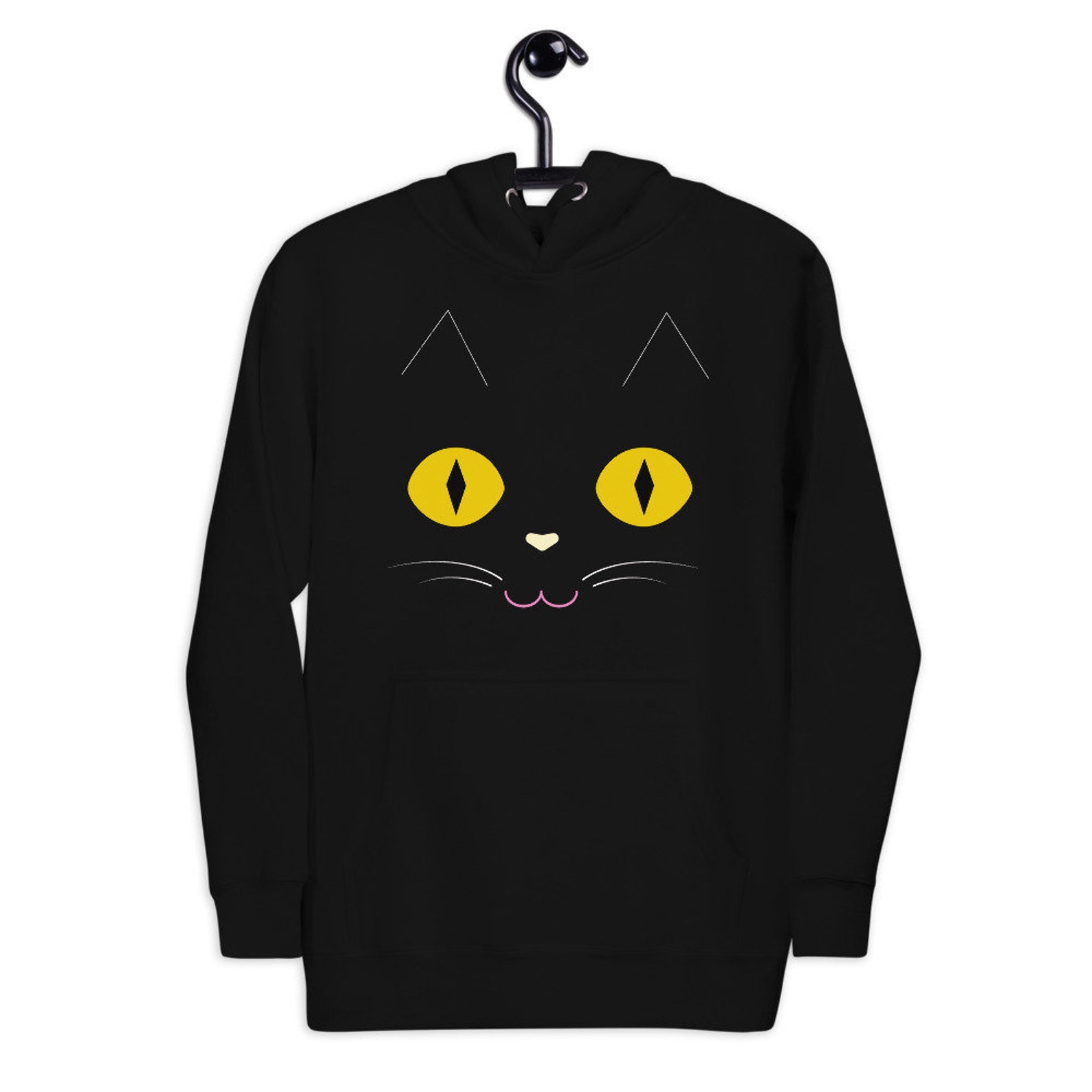 Black Cat Halloween Cat hoodie Halloween Costume Halloween Etsy