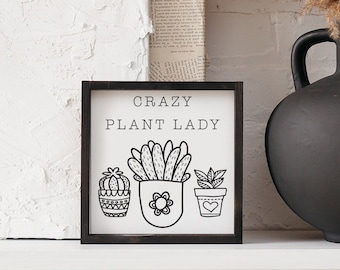 Beware A Crazy Plant Lady & Her Spoiled Rotten Dogs Cats Live Here Gardening Garden Sign Birthday Housewarming Gift For Her Him Gardener Outdoor Decor Personalized Custom Classic Metal Signs