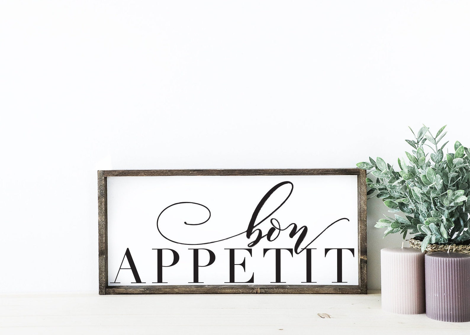 Bon Appetit Wood Sign. Bon Appetit Sign. French Sign. | Etsy