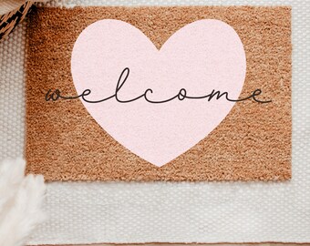 Welcome Doormat - coco mat - entry way doormat - welcome mat - entryway decor - front door decor