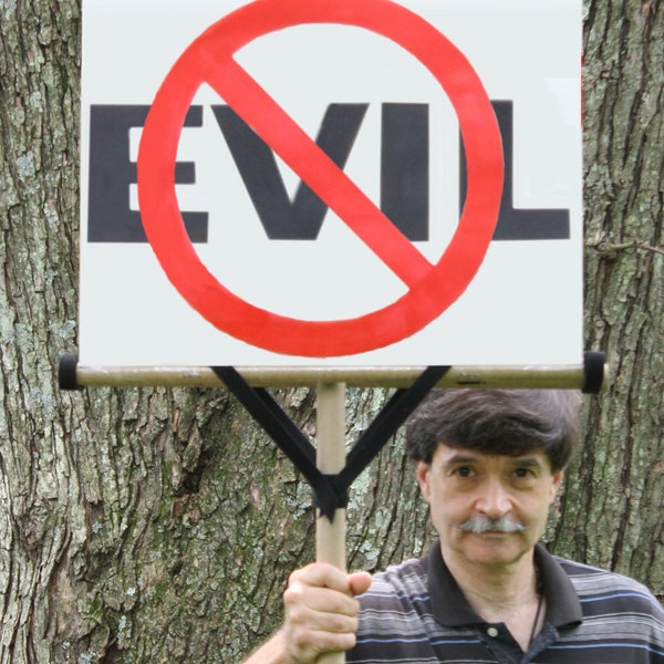 2-Sided Protest Sign Post