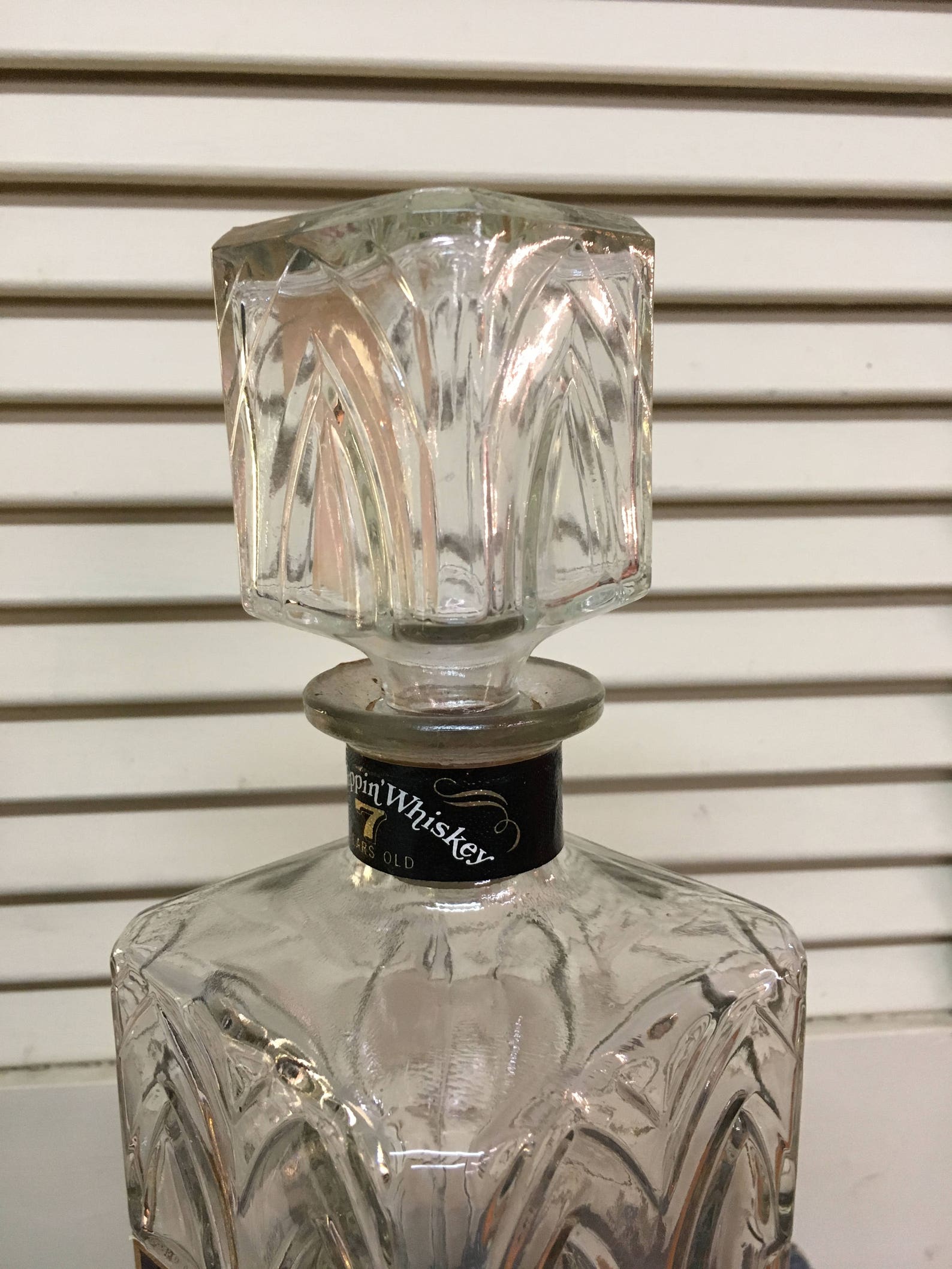 Ezra Brooks Bourbon Decanter Etsy