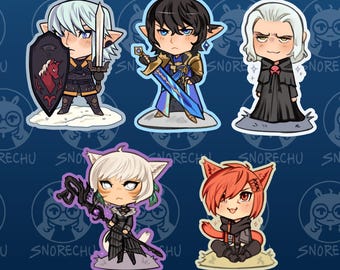 FFXIV Character Chibi Stickers
