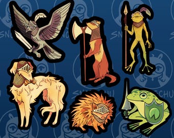 Animal Knights Stickers