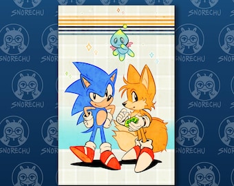 Sonic and Tails 11 x 17 Print