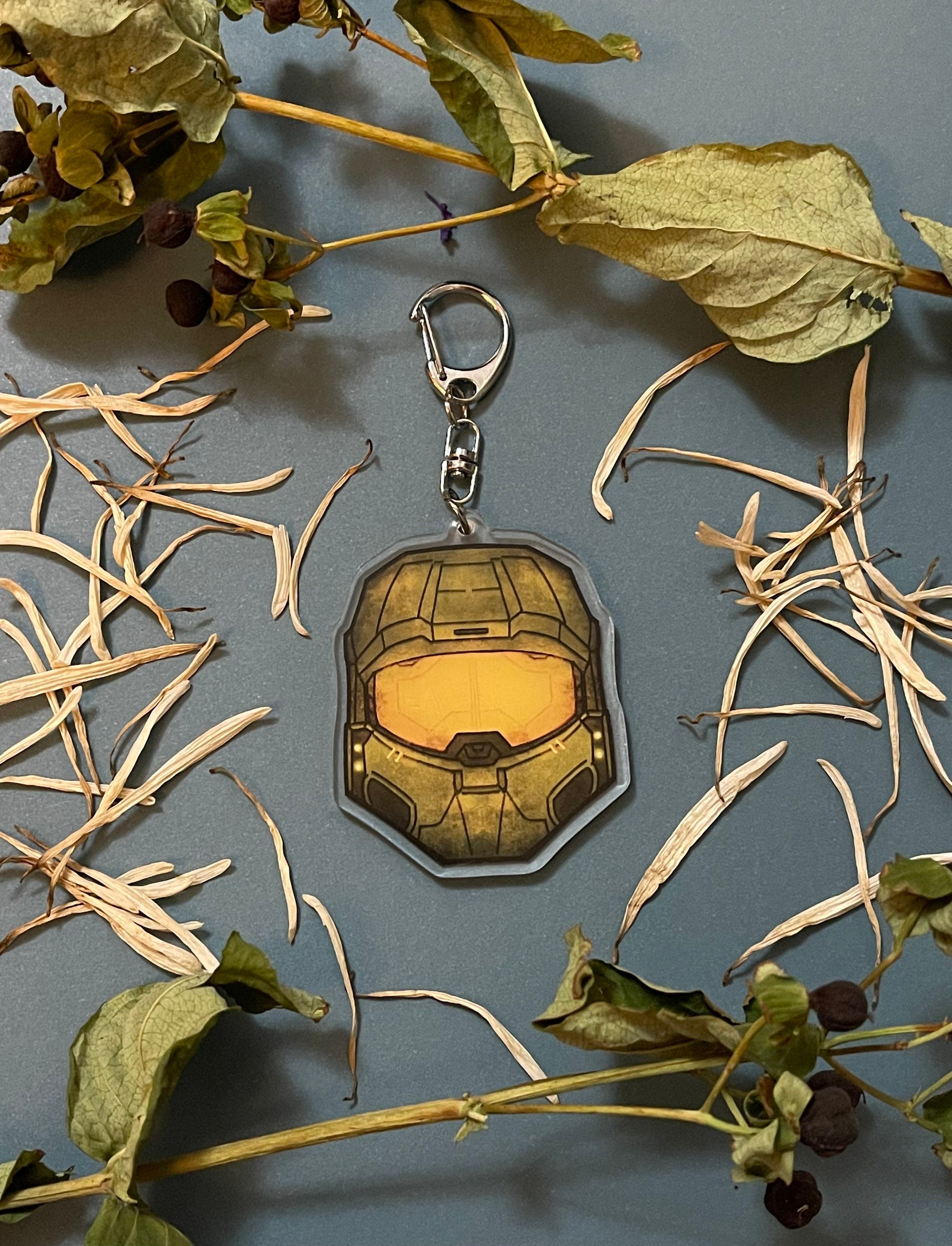 Halo Wars 2 Master Chief Helmet Metal Keychain