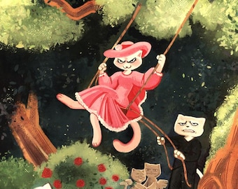 Silly Swing 11” x 17” Poster Print