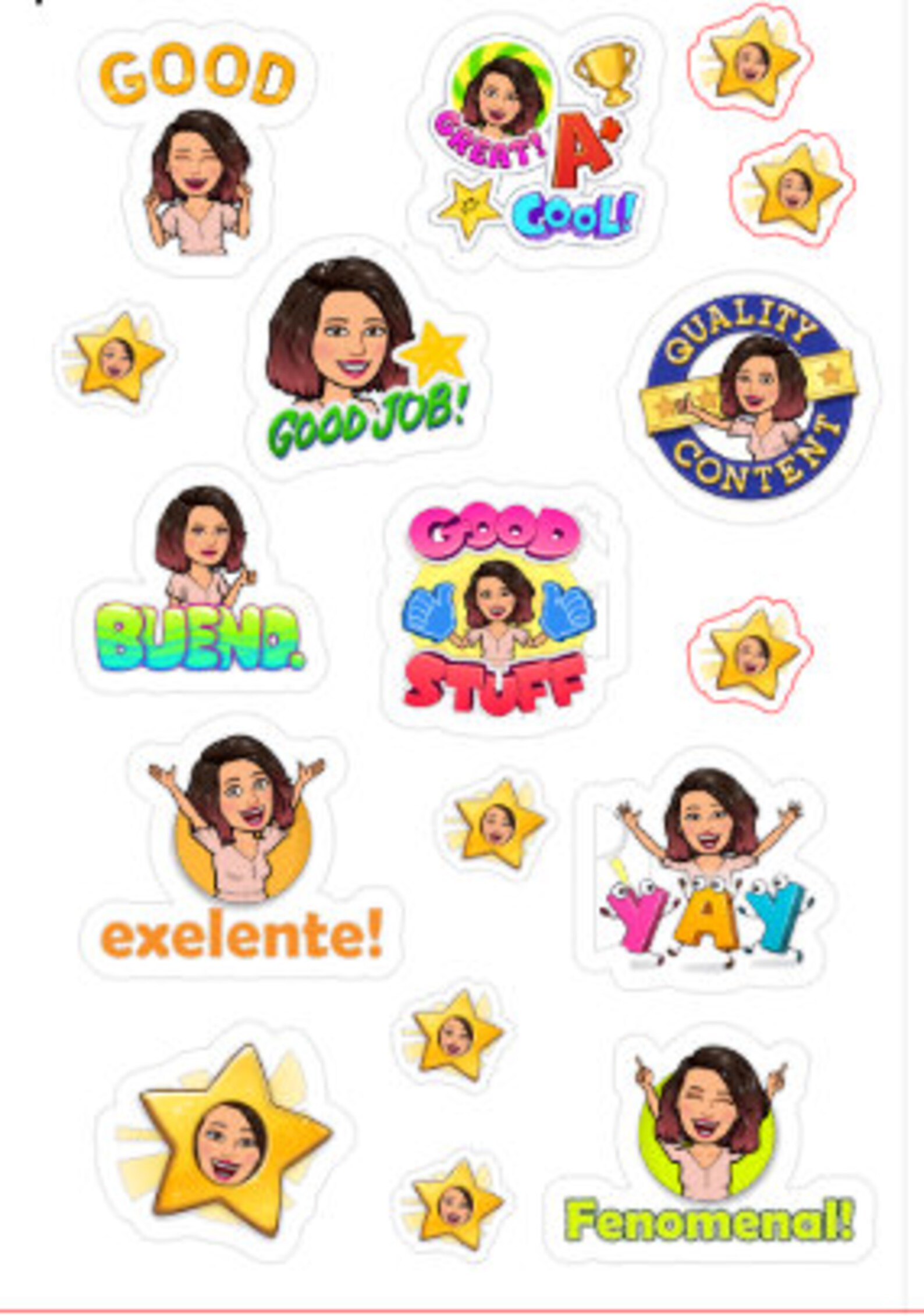 Bitmoji Stickers/stickers for Teachers/bitmogi Sticker for | Etsy