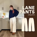 Lane Pants PDF Sewing Pattern | Size Inclusive 0-34 | Beginner Friendly | Detailed Video Tutorial