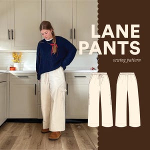 Lane Pants PDF Sewing Pattern | Size Inclusive 0-34 | Beginner Friendly | Detailed Video Tutorial