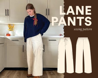 Lane Hose PDF Schnittmuster | Größe inclusive 0-34 | Anfängerfreundlich | Ausführliche Video Anleitung