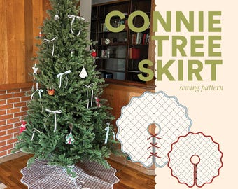 Connie Christmas Tree Skirt PDF Sewing Pattern | Four Sizes | Beginner Friendly | Detailed Video Tutorial