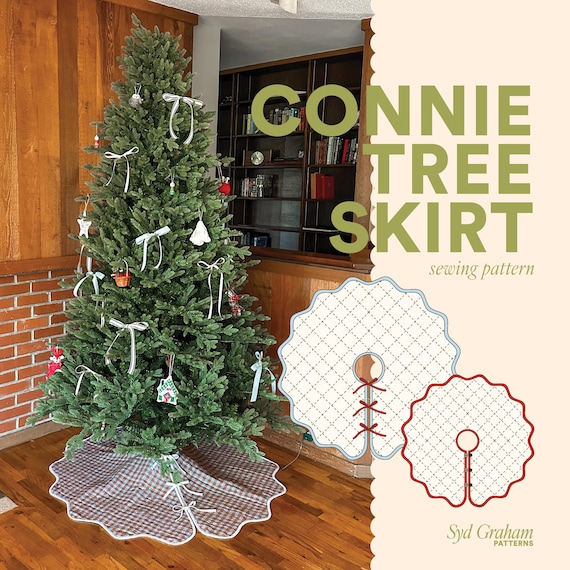 Connie Christmas Tree Skirt PDF Sewing Pattern | Four Sizes | Beginner Friendly | Detailed Video Tutorial