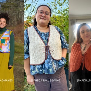 Ruby Vest PDF Sewing Pattern | Size Inclusive 0-34 | Beginner Friendly ...