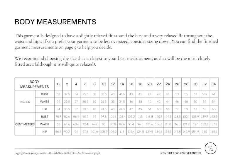 Syd Tie Top Patron de couture PDF Taille comprise 0-34 Adapté aux débutants Tutoriel vidéo détaillé image 3