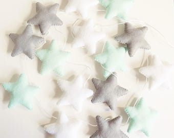 mint and grey nursery decor