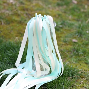 50 Stück Hochzeits-Zauberstäbe mit Doppelband ohne Glocke, handgefertigte Party-Zauberstäbe, Partystäbe, Zauberstäbe, Brautparty-Foto-Requisite