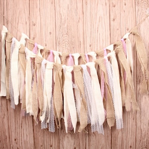 Burlap Lace Banners,Hessian,Jute, Banners,Party Photo Prop,Wedding,Bridal Shower,Party Decor