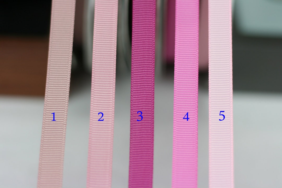 Grosgrain Ribbon,pink,3/8 Inch, 9mm, 20 Yards,wedding,hair Bows Supply ...
