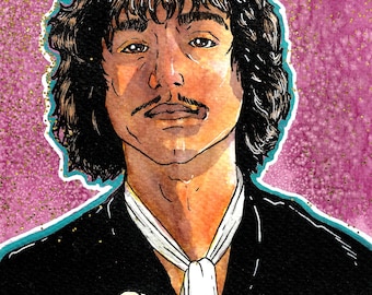Josh Kiszka / Greta Van Fleet 11 X 14 Watercolor Art Print